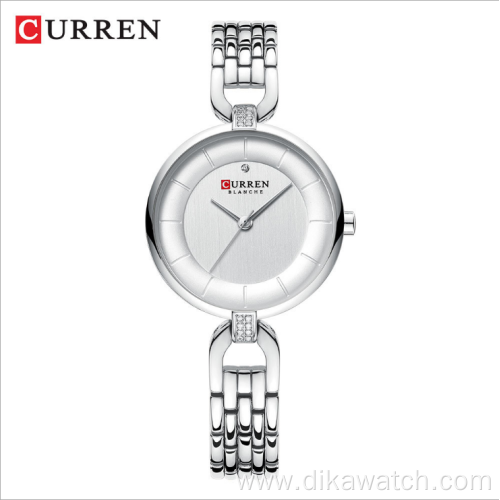 Curren Women's Watch Luxury Brand Fashion Stainless Steel Wristwatches Ladies Black Female Clock 2020